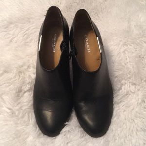 Coach high heel booties